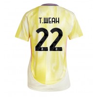 Camiseta Juventus Timothy Weah #22 Segunda Equipación Replica 2024-25 para mujer mangas cortas